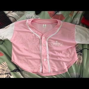 Pink Magical Baseball Crop Top